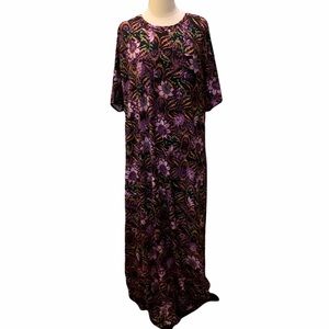 LuLaRoe Purple Floral Dress